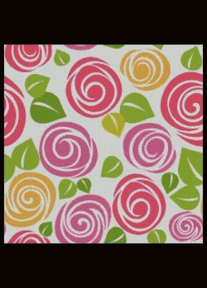 Набор для вышивки крестиком. Размер: 40*40 см/33*33 см. Яркость Лоскуток (315353952)