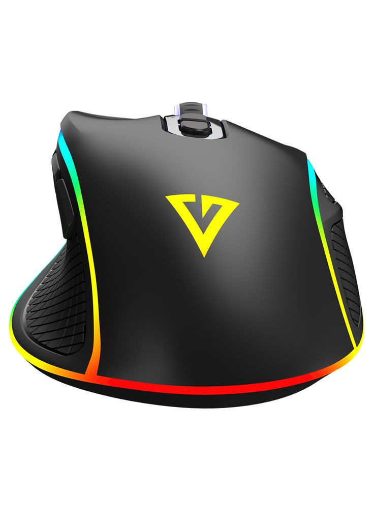 Мишка Veles Volcano, ігрова, 12800dpi., 8кн.,RGB, чорна Modecom (314775079)