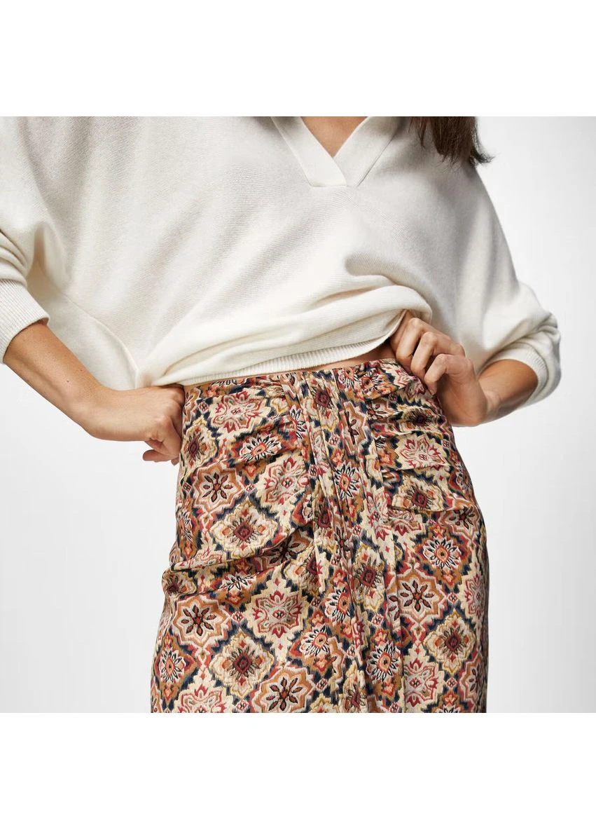 Спідниця пліссе з віскози Massimo Dutti (351433355)