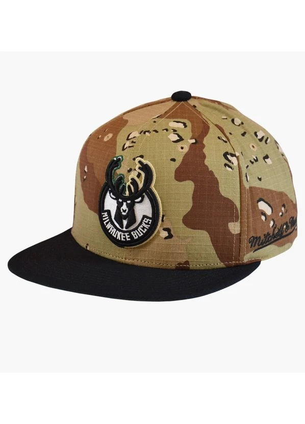 Кепка NBA Snapback Milwaukee Bucks Camo/Green HHSS1101-MBUYYPPPCAMO Mitchell & Ness (399367909)