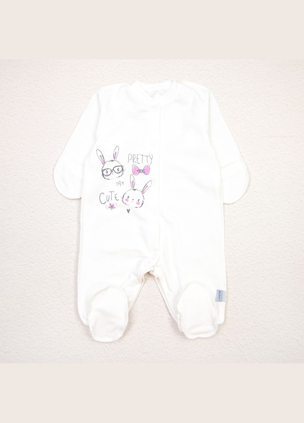 Человечек Dexter`s для новорожденных футер bunny молочный dexter's (279760593)