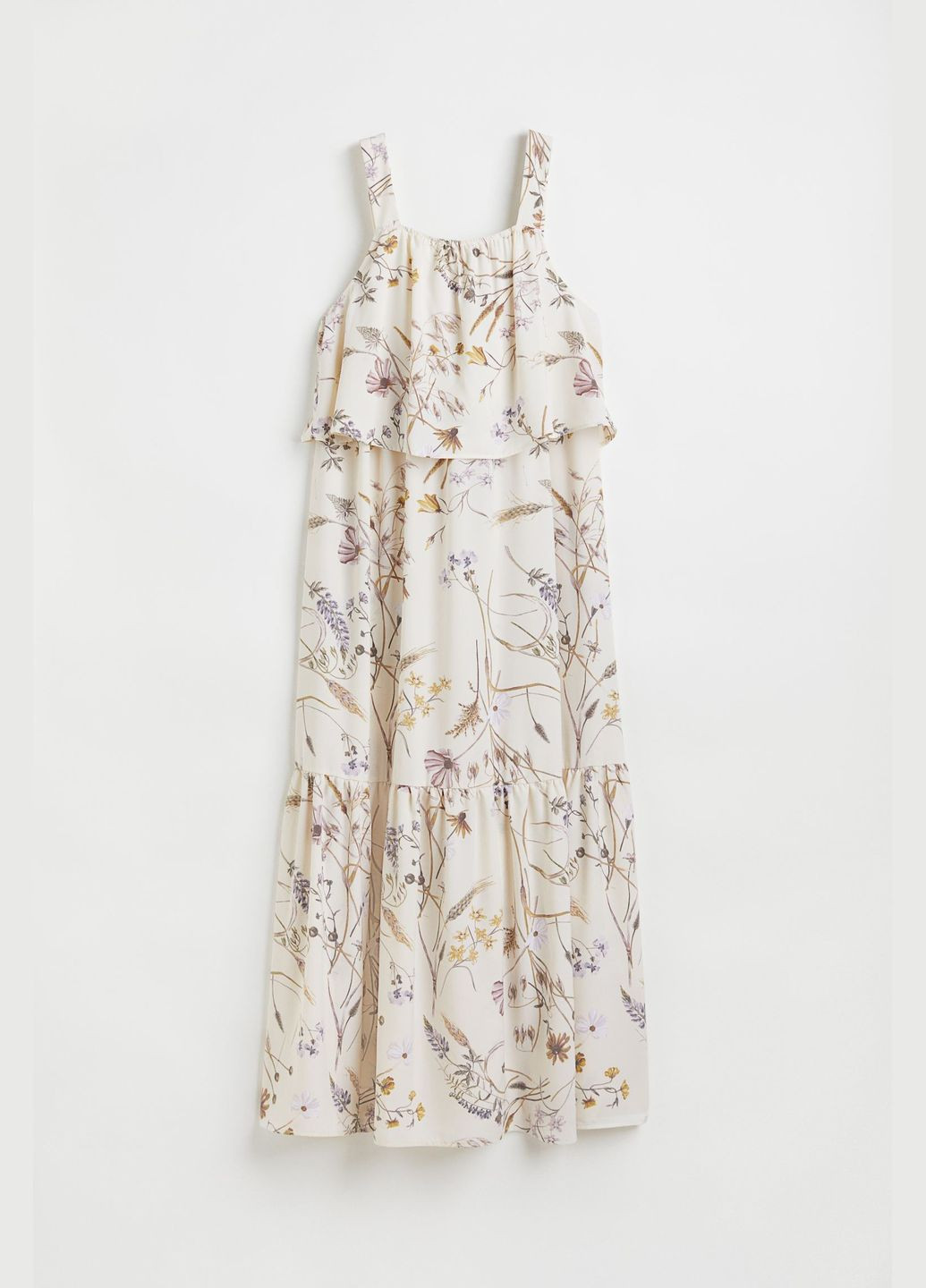 Молочна повсякденний плаття для вагітних H&M з квітковим принтом