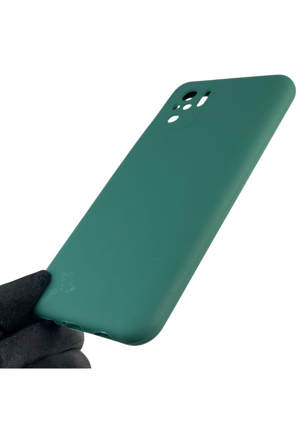 Чохол для Redmi Note 10 силіконовий з мікрофіброю нековзний на сяомі редмі нот 10 зелений Xiaomi (366386163)
