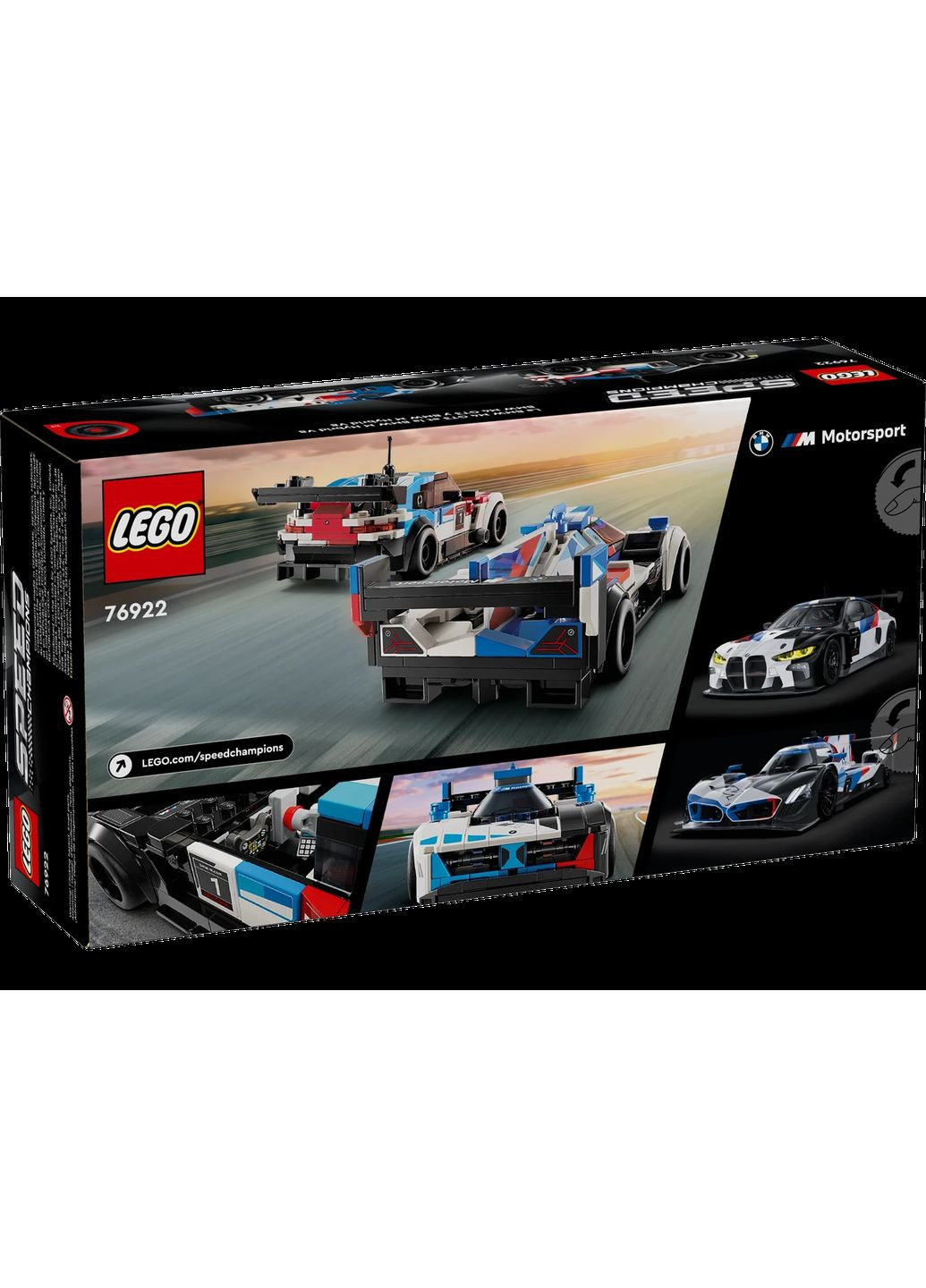 Конструктор Лего Чемпионс Гоночные автомобили BMW M4 GT3 BMW Speed Champions BMW M4 GT3 & BMW M Hybrid V8 Race Cars76922 Lego (372125294)