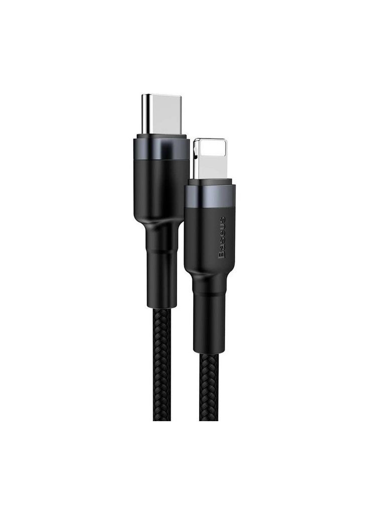 Дата кабель (m441688) Baseus USB-C to Lightning 1.0m 18W 2.1A Cafule Black-Grey (367068927)