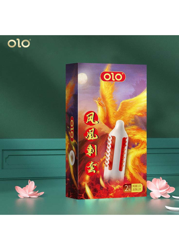 Презервативы стимулирующие с усиками OLO Phoenix с силиконовой смазкой 18 см 2 шт. No Brand (370203719)