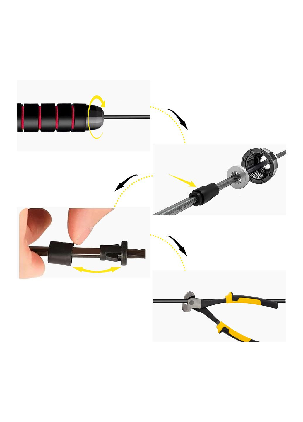 Скакалка скоростная для кроссфита Speed Rope Classic XR-0150 Black/Red Cornix (318867492)