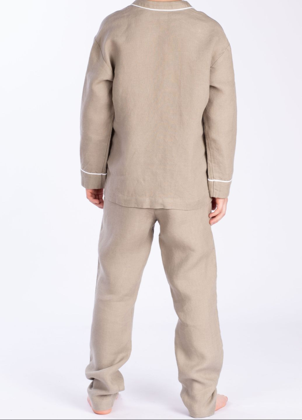 Сіро-бежева всесезон піжама для хлопчиків 375-22/00 Edelvika