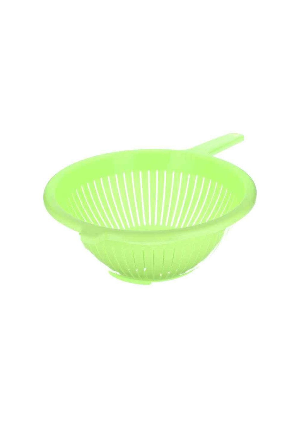 Друшляк пластиковий з ручкою d=220мм салатовий ТМ КОНСЕНСУС Консенсус (304760352)