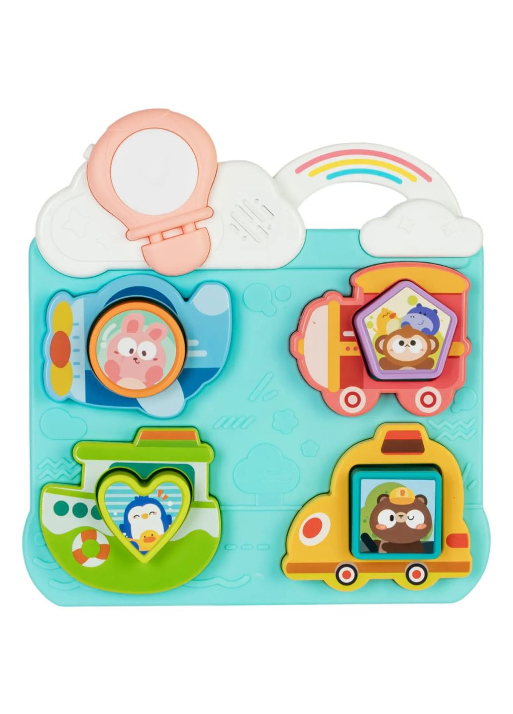 Игрушка музыкальная Пазл-сортер Транспорт, голубой (8648_транспорт голубой) Baby Team 8648_транспорт блакитний (328396343)