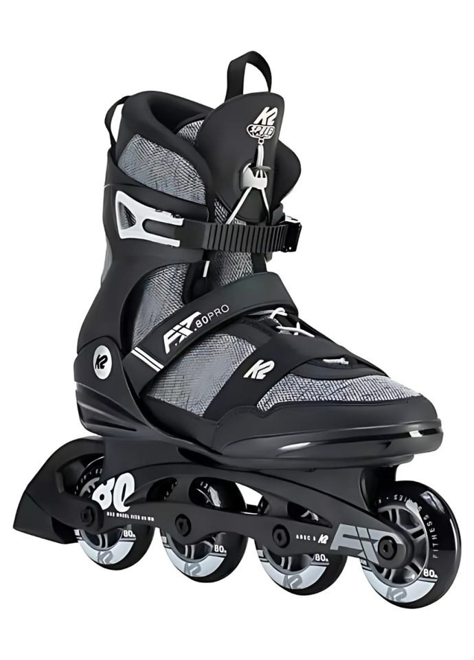 Ролики FIT 80 Pro Grey Black (40,5) K2 (315031340)