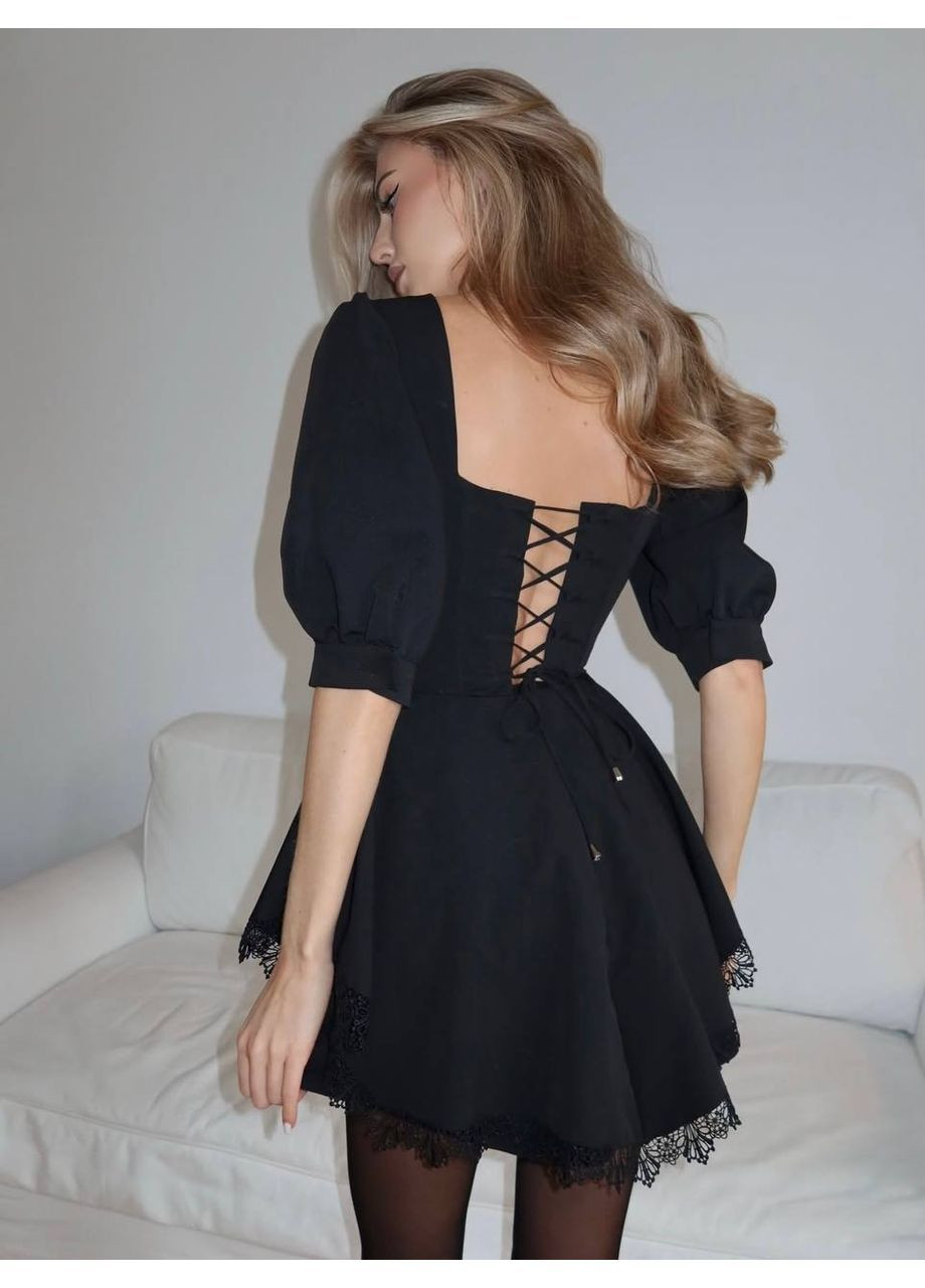 Трендовый комбинезон из костюмной ткани Adelante комбинезон-шорты однотонный чёрный кэжуал костюмная