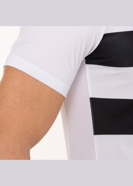 Белая футболка футбольная europa iv белая с черными полосками 101466.201 с коротким рукавом Joma Модель