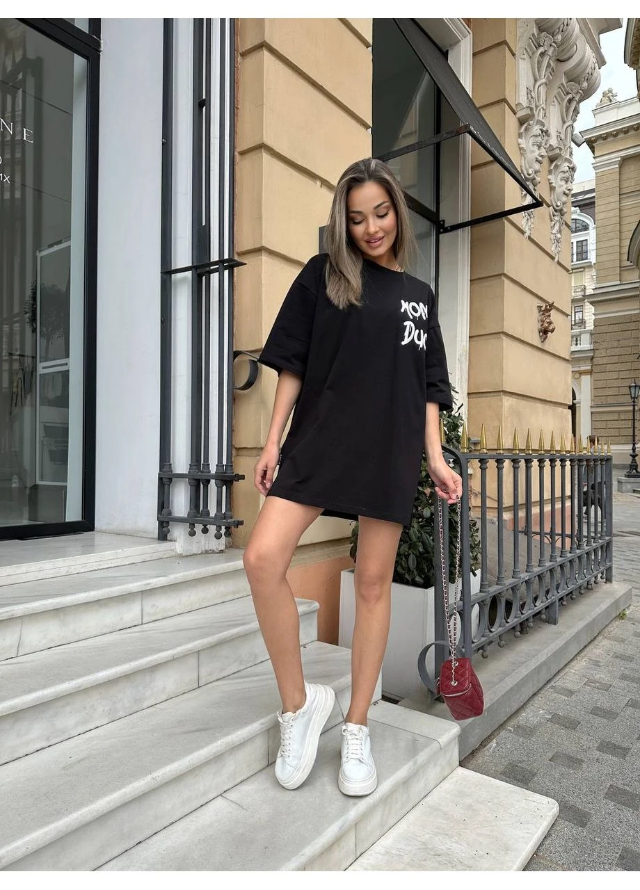 Бавовняна футболка з малюнком Fashion - (382150238)