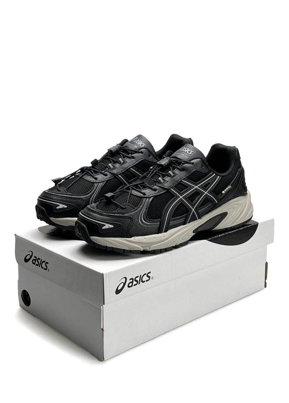 Черные демисезонные кроссовки мужские asics No Brand Gel-Kahana TR V4 GTX Black White