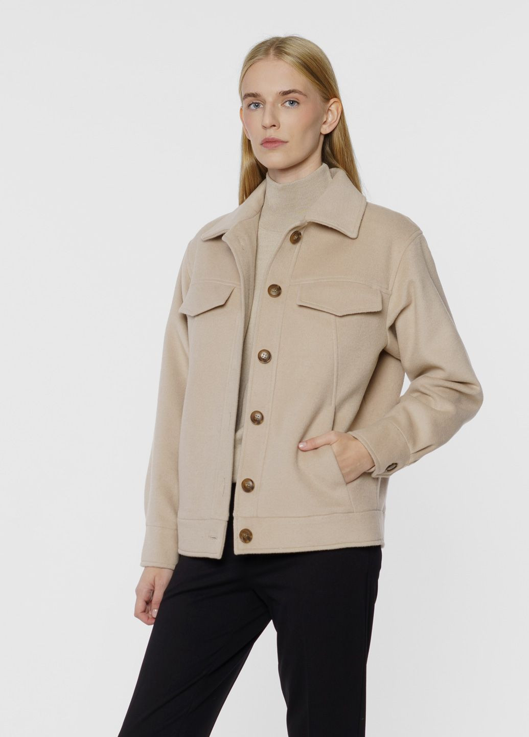 Бежева зимня куртка жіноча бежева Arber Jacket shirt W1