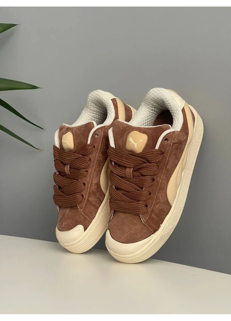 Кросівки жіночі Puma Suede XL Crush Preserves Beige Brown | Пума Суеде ХЛ коричневі No Brand коричневі демісезони (402665023)