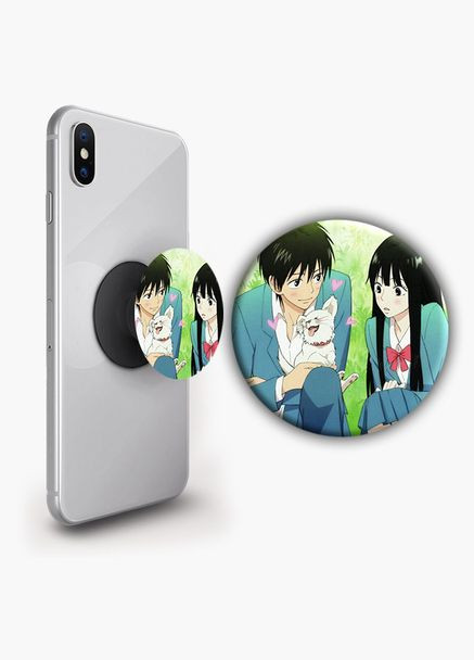 Тримач для телефону PopSockets Аніме Дотягнутися до тебе #06 Чорний No Brand (304502994)