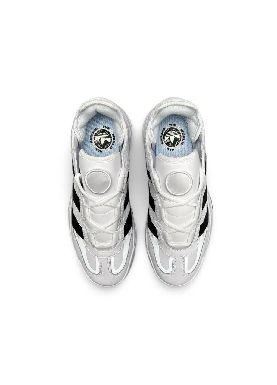Білі кросівки чоловічі adidas niteball prm white black адідас найтбол білі демісезон No Brand