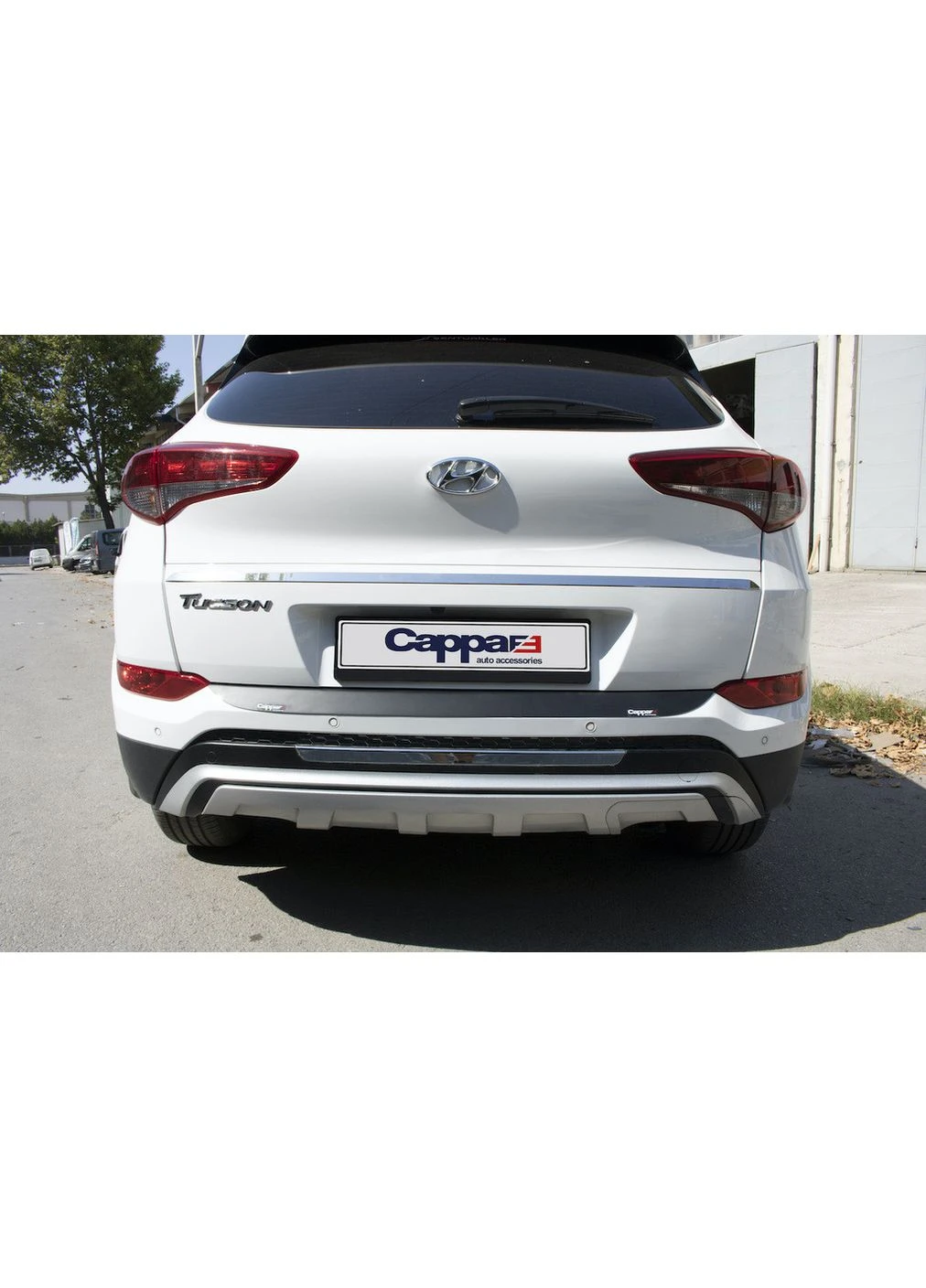 Накладка на задний бампер EuroCap 2016-2018 ( ) для Hyundai Tucson TL гг ABS (391748813)