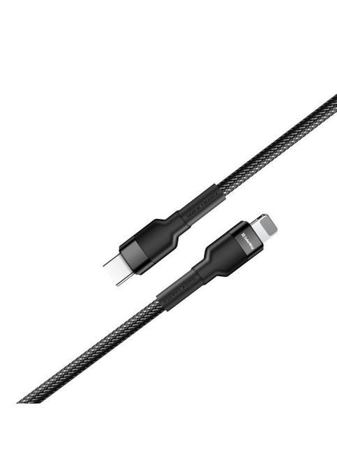 Кабель Colorway USB-C to Lightning 0.3m 3А black (268141170)