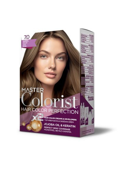 Краска для волос 7.0 Натуральный русый 2x50 мл+2x50 мл+10 мл Master Colorist (285119875)