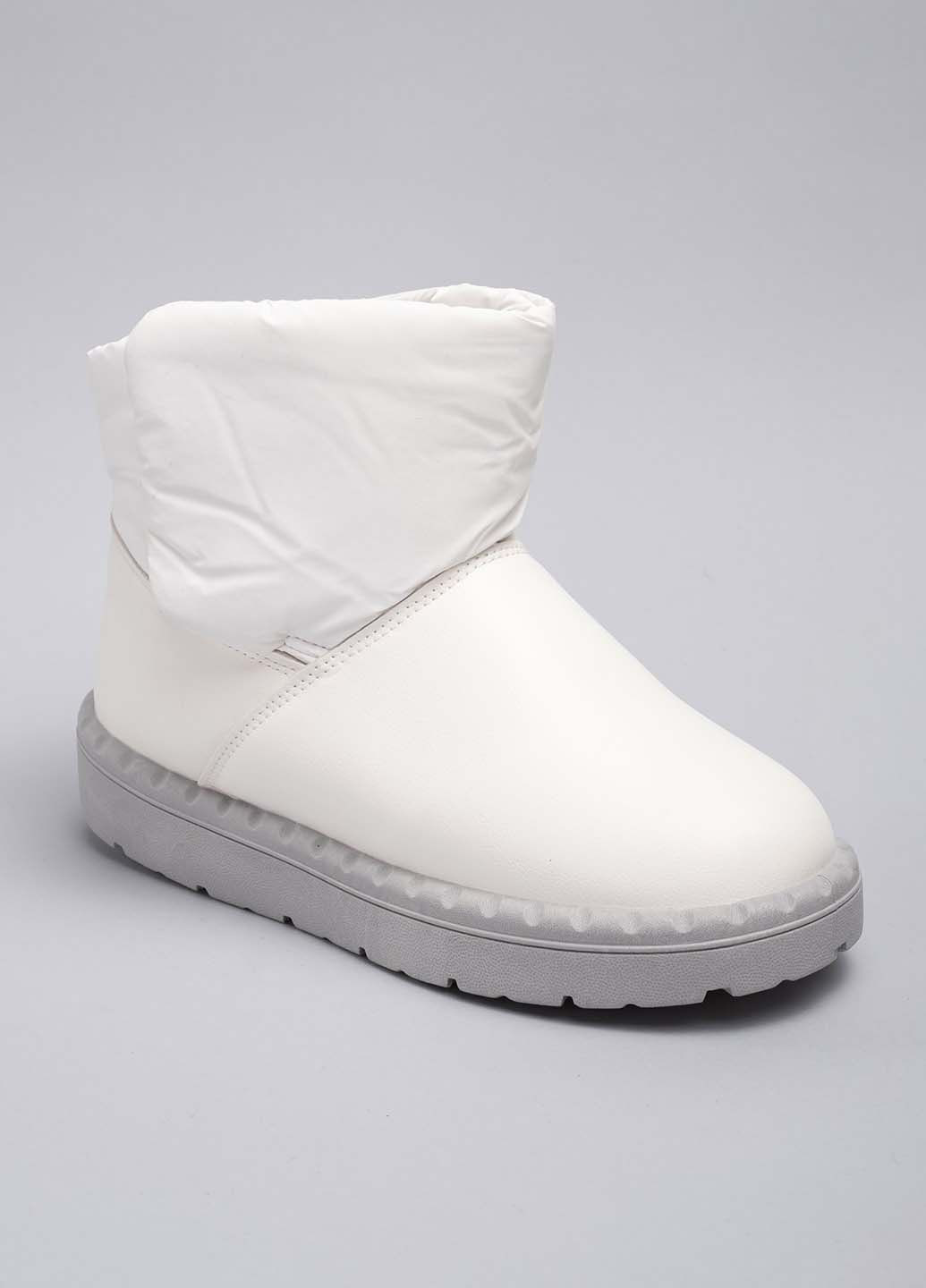 Белые дутиши женские Fashion на липучке