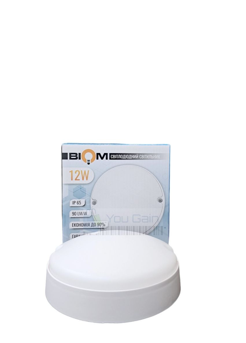 Світильник світлодіодний ЖКХ MPL-R12-6 12Вт 6000К, коло BIOM (366298133)