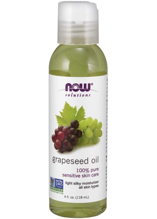 Олія виноградних кісточок Solutions Grapeseed Oil 118ml (748438-147341) Now Foods (368668078)