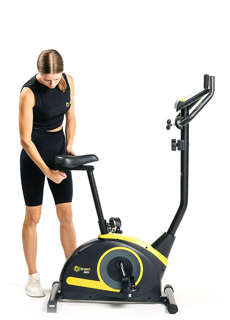 Велотренажер BS-1040 BOXER магнитный черно-желтый Besport (301538536)