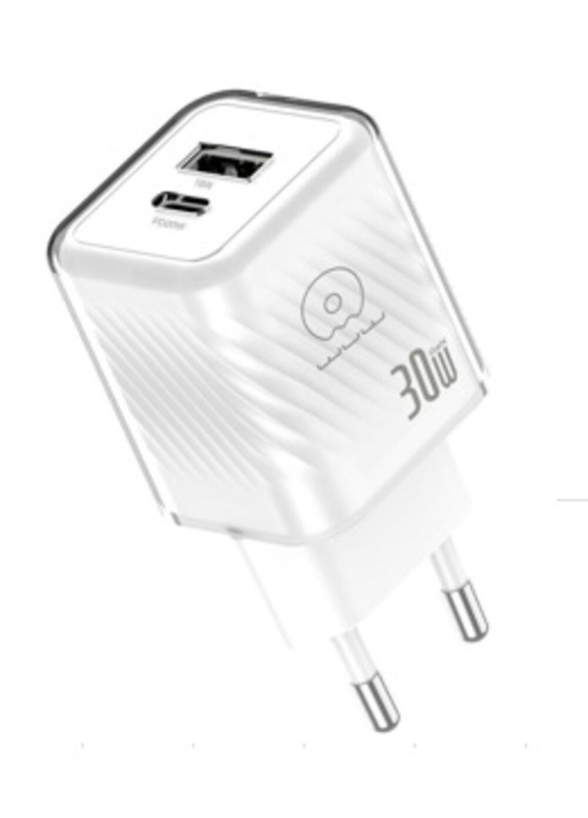 Сетевое зарядное устройство 30W Gan Charger USB C + USB A WUW C228 (340277872)