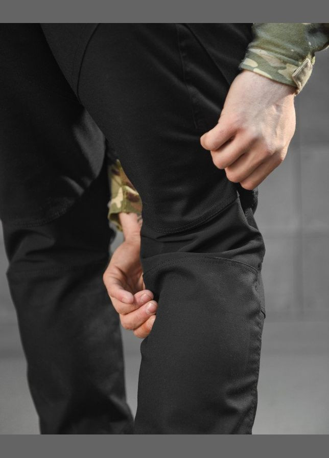 Тактичні штани демісезонні рип-стоп чорні No Brand (316039095)