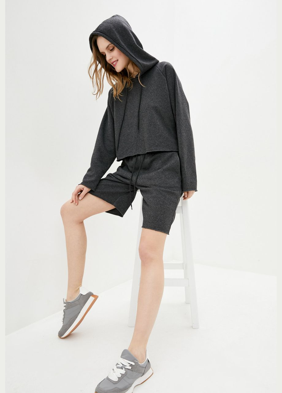 Женский спортивный костюм петля: кроп-топ и шорты (hb406456) HiBrand (346241366)