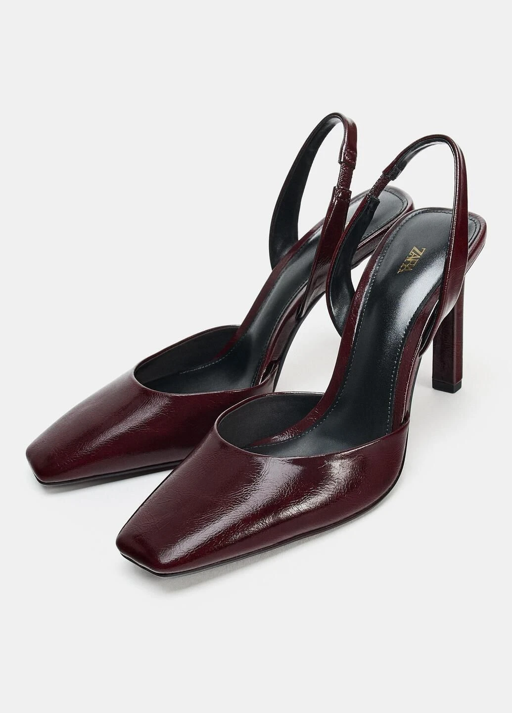 Zara Туфли бордовый з искусственная кожа, испания — демисезон (381606296)
