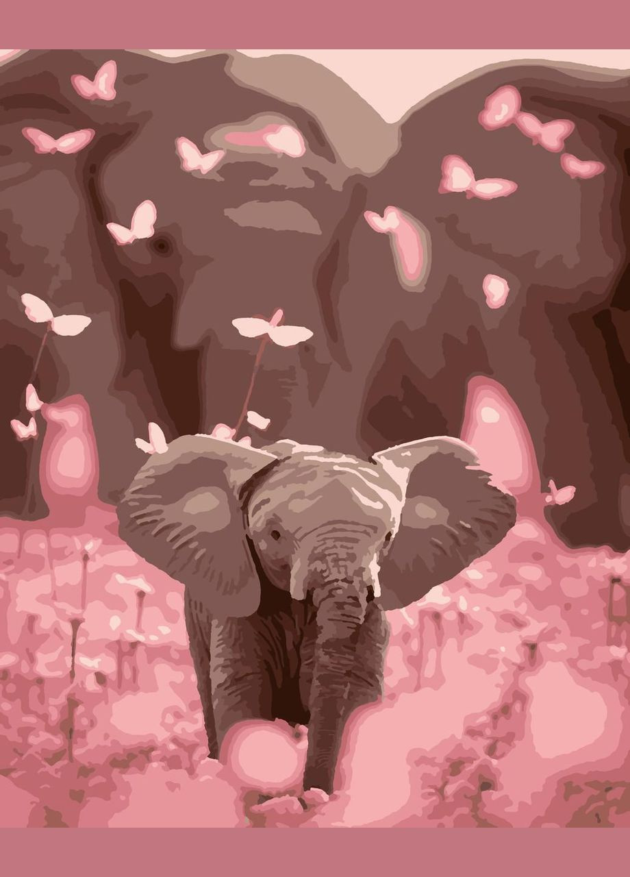 Картини за номерами "Слоненя" 40*50 см No Brand (305236751)