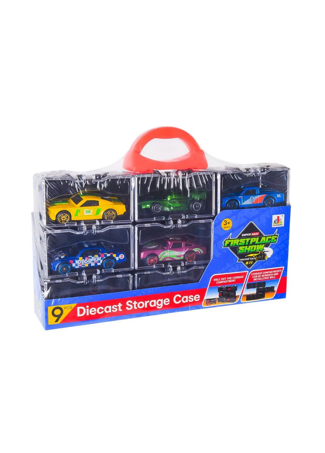 Металевий гоночний набір з 9 машинок, іграшка в асортименті - No Brand DS082 (371927493)