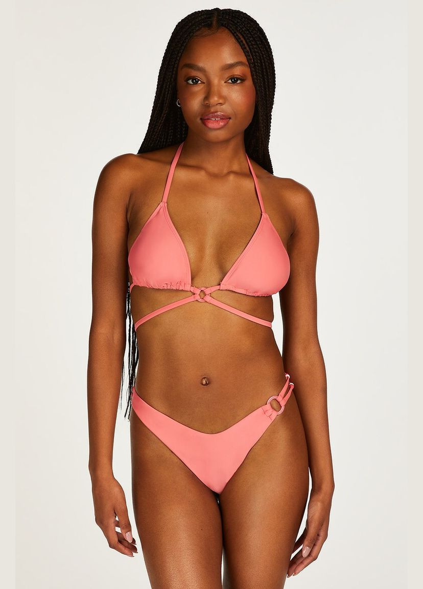 Розовые купальные трусики однотонные Hunkemoller