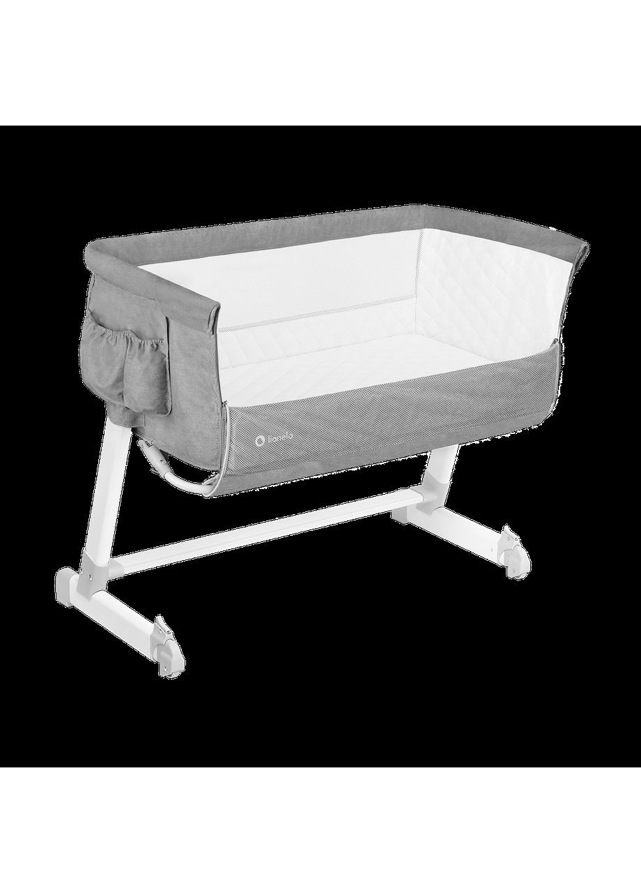 Кроватка приставная Theo Concrete, серый Lionelo LO-THEO CONCRETE (336329595)