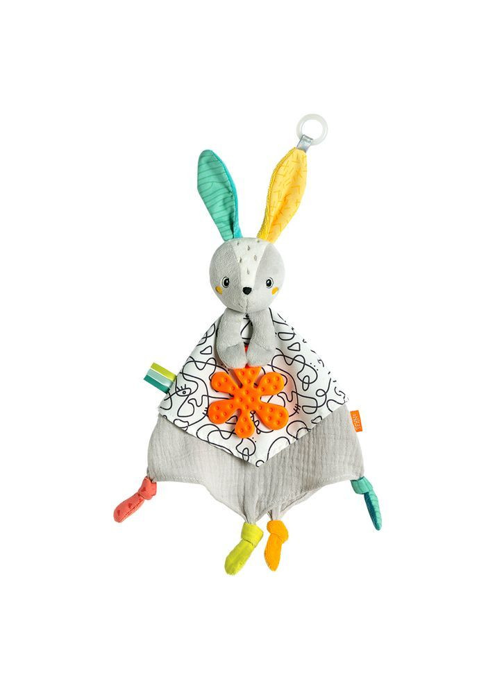 М'яка розвиваюча іграшка-прорізувач DobabyDoo Активний заєць () Fehn 4001998049046 (366578302)