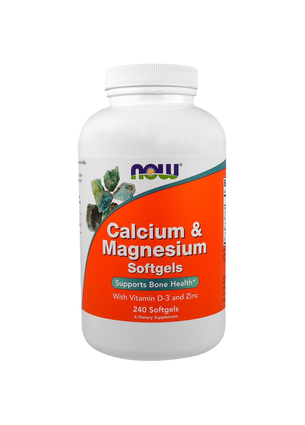 Кальций & Магний + Витамин D,, 240 желатиновых капсул Now Foods (326054947)