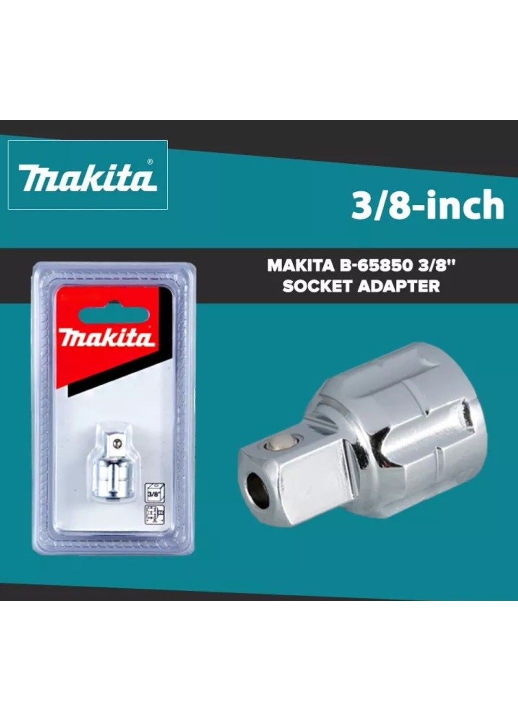 Переходник для головок 3/8" для ключа на шарнире B-65850 Makita (339679068)