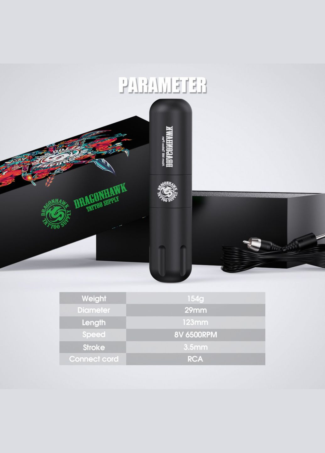 Тату машинка Dragonhawk M8 Powerful No Brand (314464566)