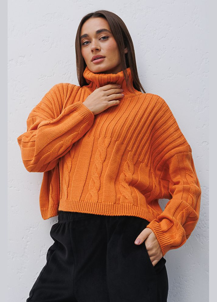 Оранжевый демисезонный женский свитер Arjen