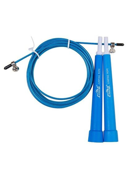 Скакалка для кросфіту синя 3 м, ручка ПВХ Cima (307073507)