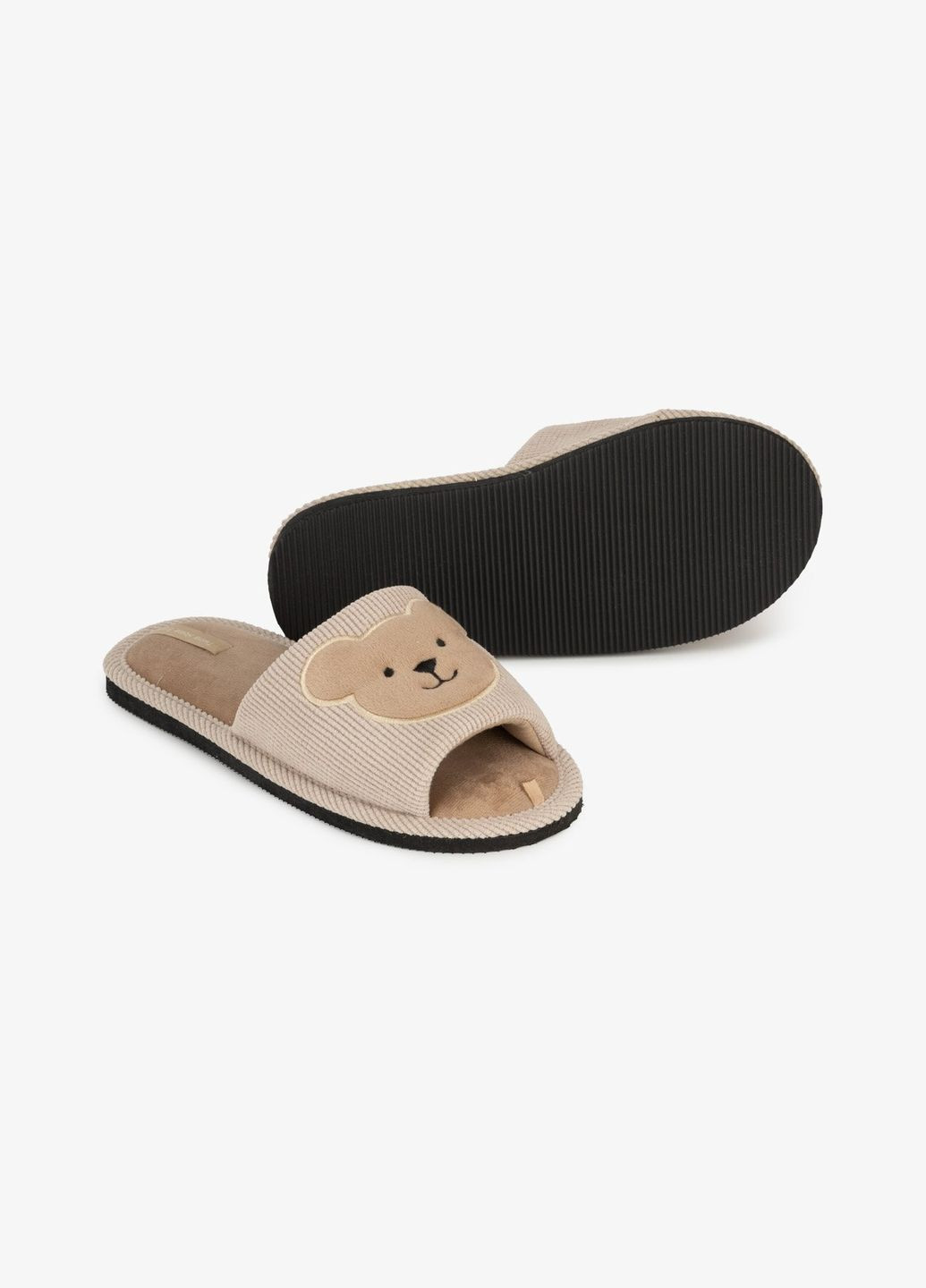 Темно-бежевые тапочки женские темно-бежевый shop (4820182061165) Twins