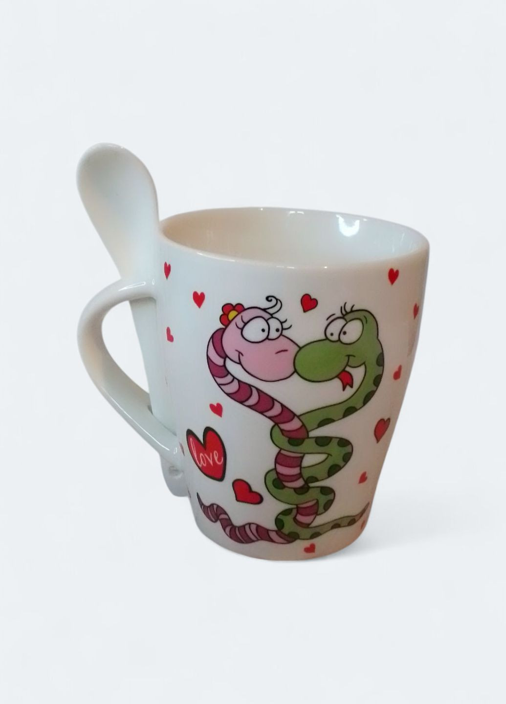 Чашка керамічна з ложкою Helios (322416367)