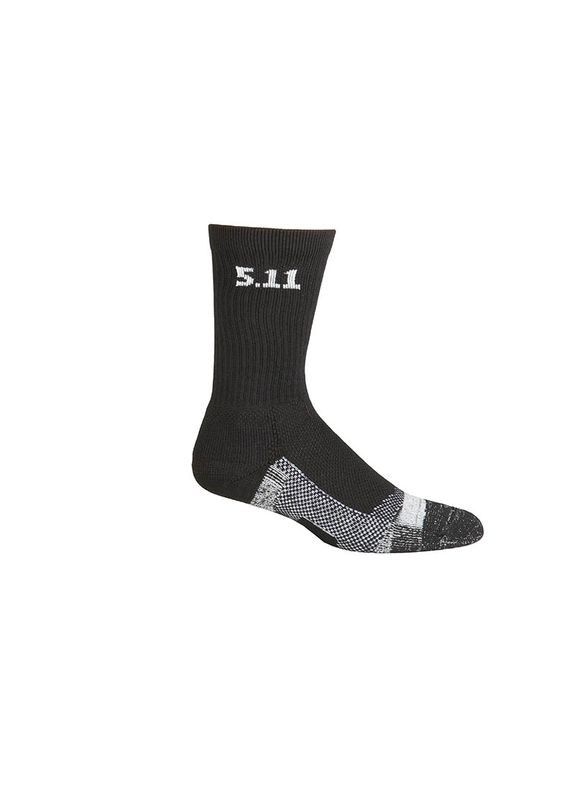 Шкарпетки середньої щільності Level I 6 Sock Regular Thickness Black 5.11 Tactical (315836224)