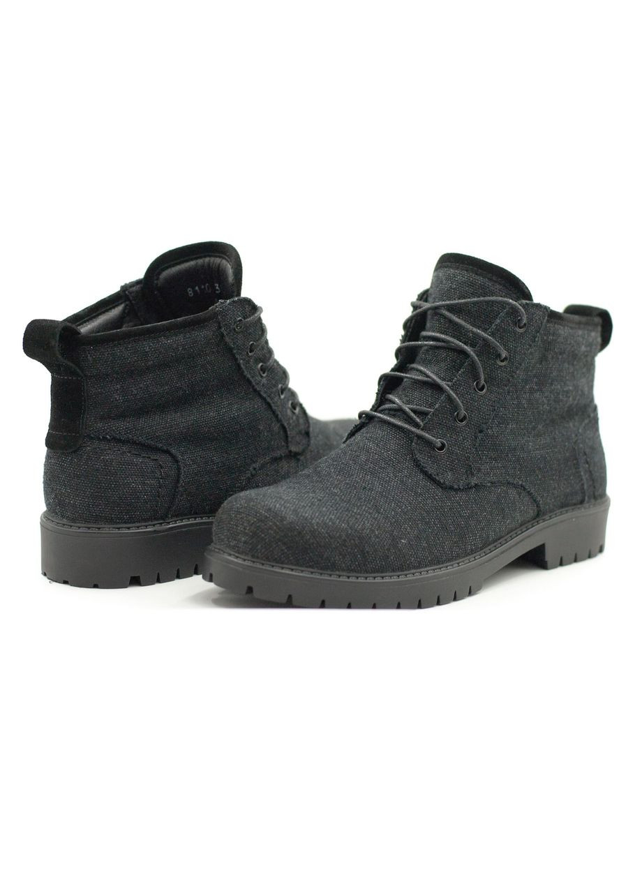 Зимние зимние черные женские ботинки из натуральной конопляной ткани hunter 37 Jo Hemp тканевые