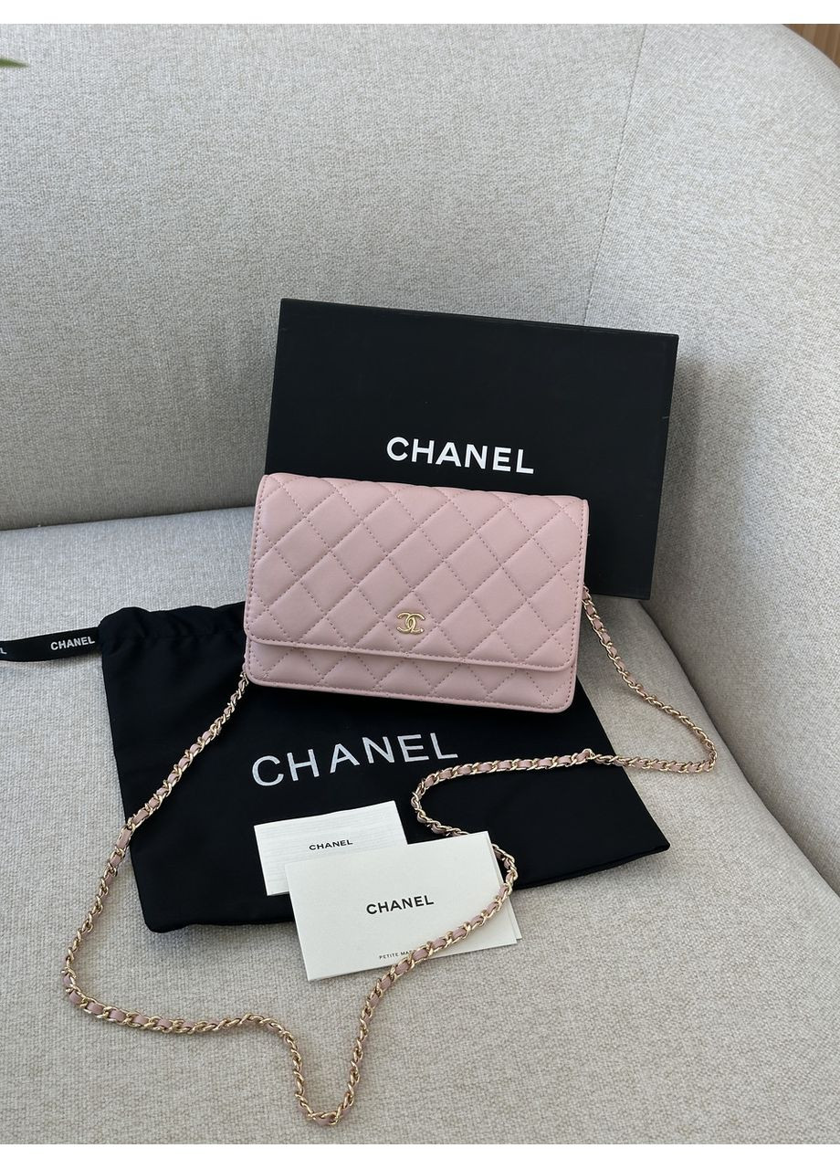 Сумка жіноча Classic Wallet on Chain Pink Gold No Brand (355342830)