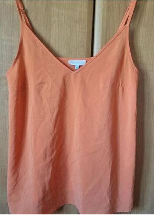 Коралловая блуза-топ No Brand